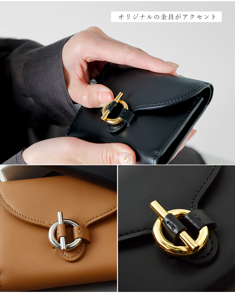 MARY AL TERNA(メアリオルターナ)カウレザー ウォレット “CLASP” ma6101wl-06