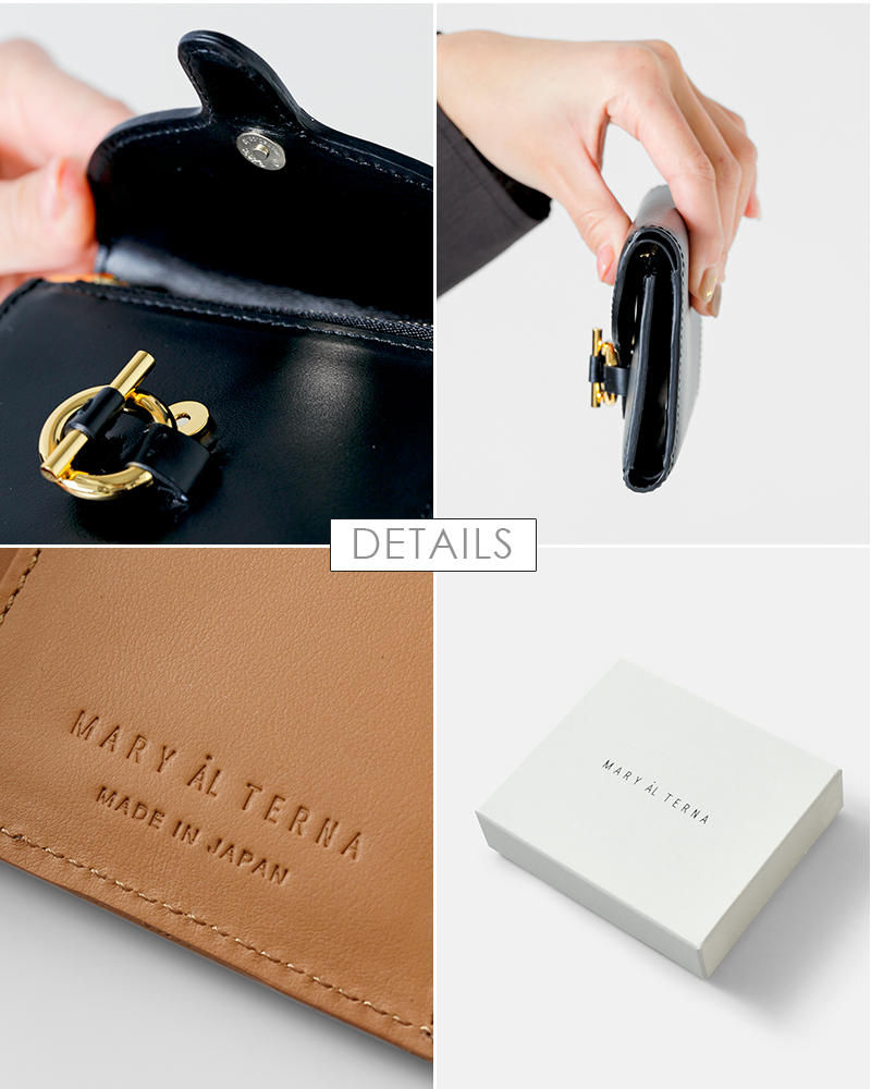 MARY AL TERNA(メアリオルターナ)カウレザー ウォレット “CLASP” ma6101wl-06