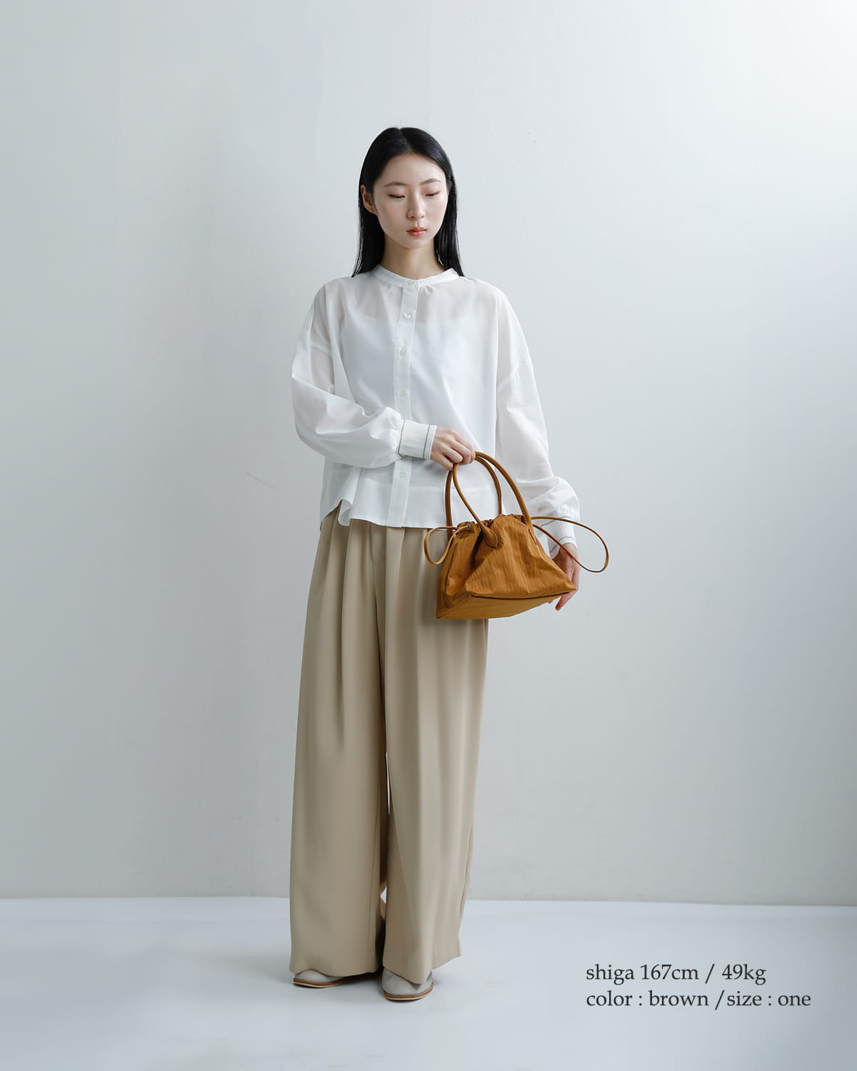 MARY AL TERNAリサイクルナイロン 巾着 2way ハンドバッグ “WRING” ma6123bg-38