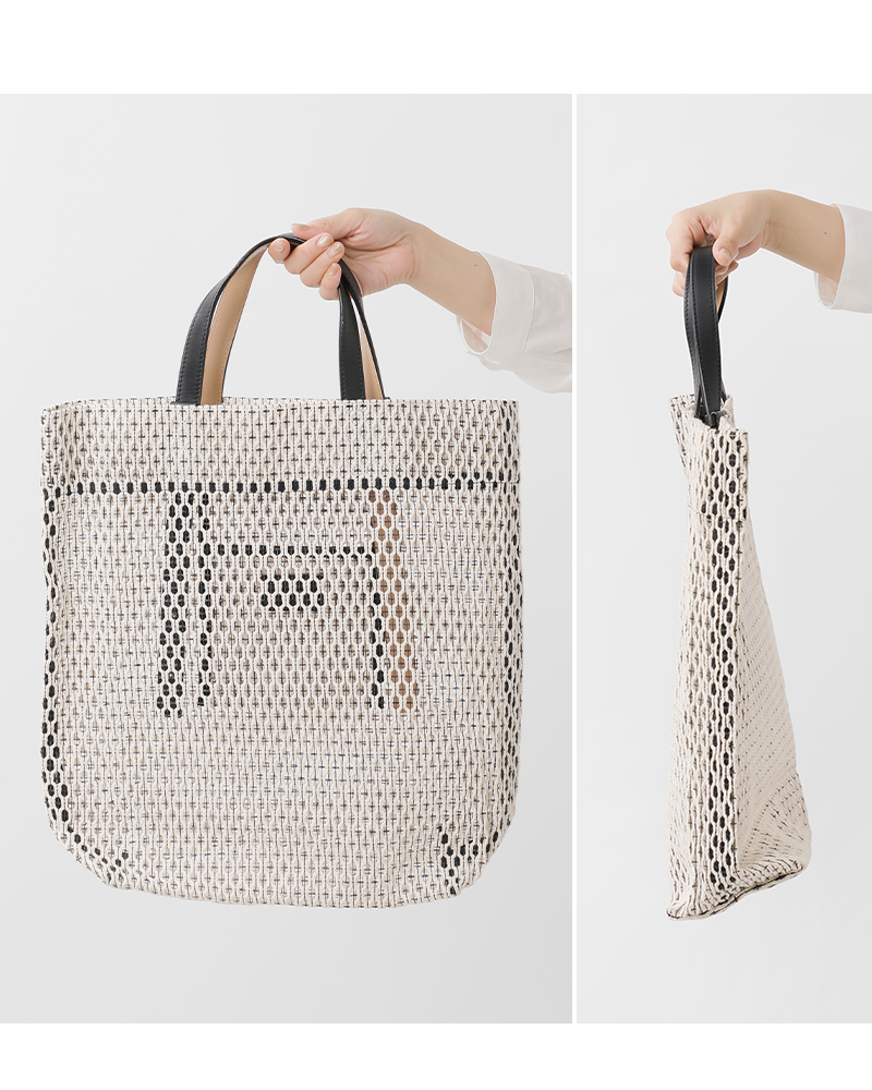 MARY AL TERNA メアリオルターナ コットン メッシュ トートバッグ L