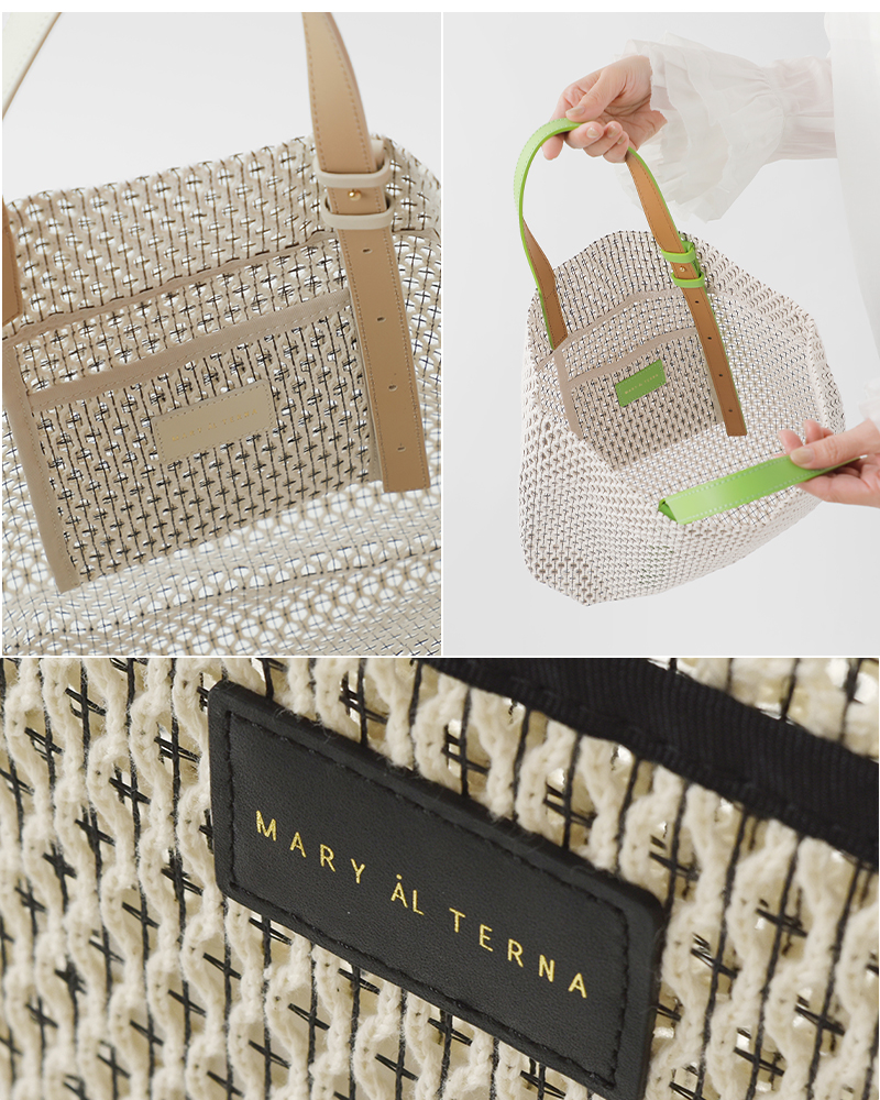 MARY AL TERNA(メアリオルターナ)コットンメッシュトートバッグMGAPma6124bg-19