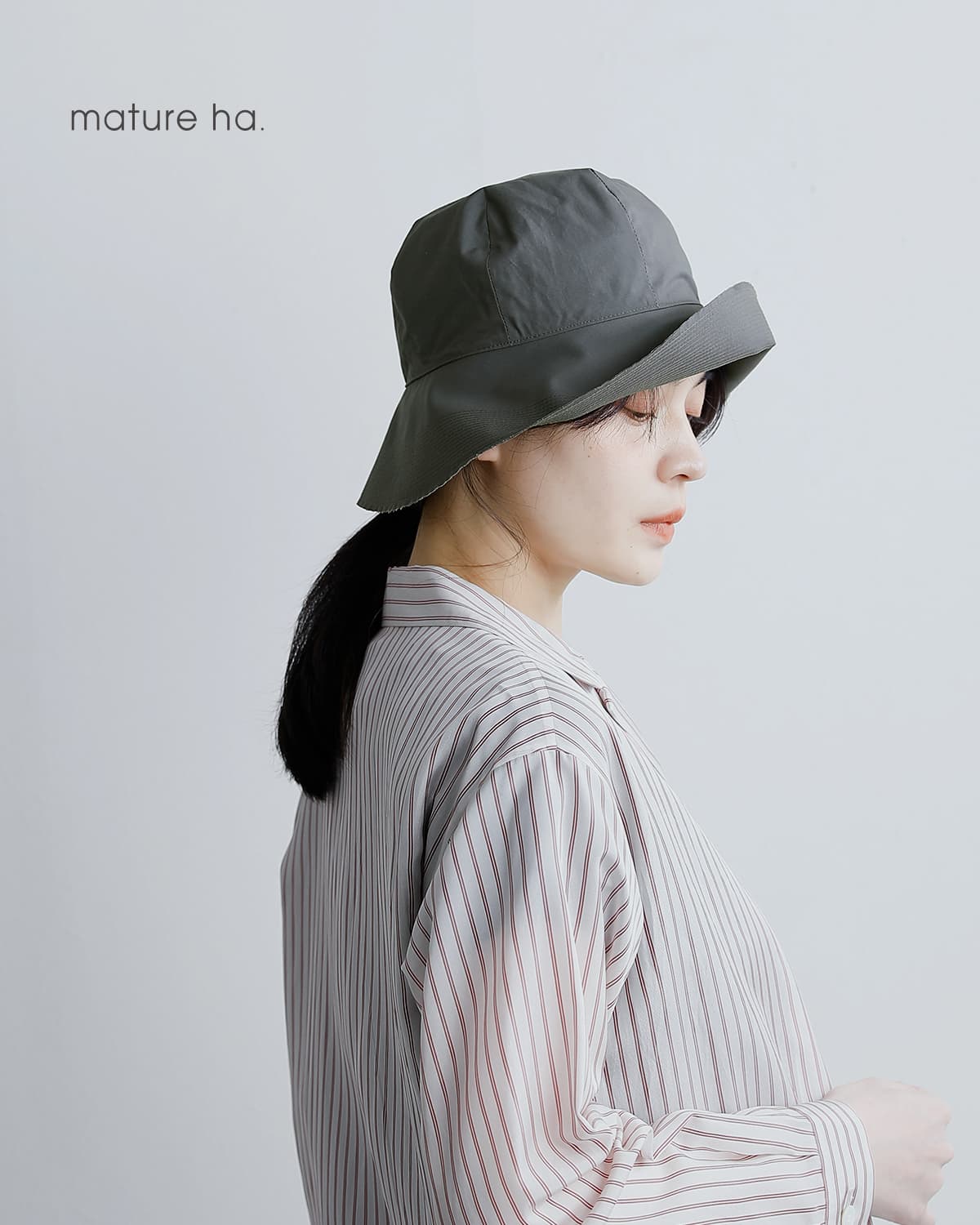 mature ha.�I�[�K�j�b�N�R�b�g�� �X�e�b�` �n�b�g �gstitch hat�h mas26-121