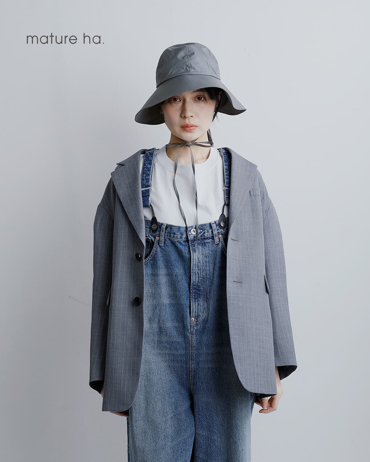 mature ha.オーガニックコットン リップストップ ガーデン ハット “ripstop garden hat” mas26-13