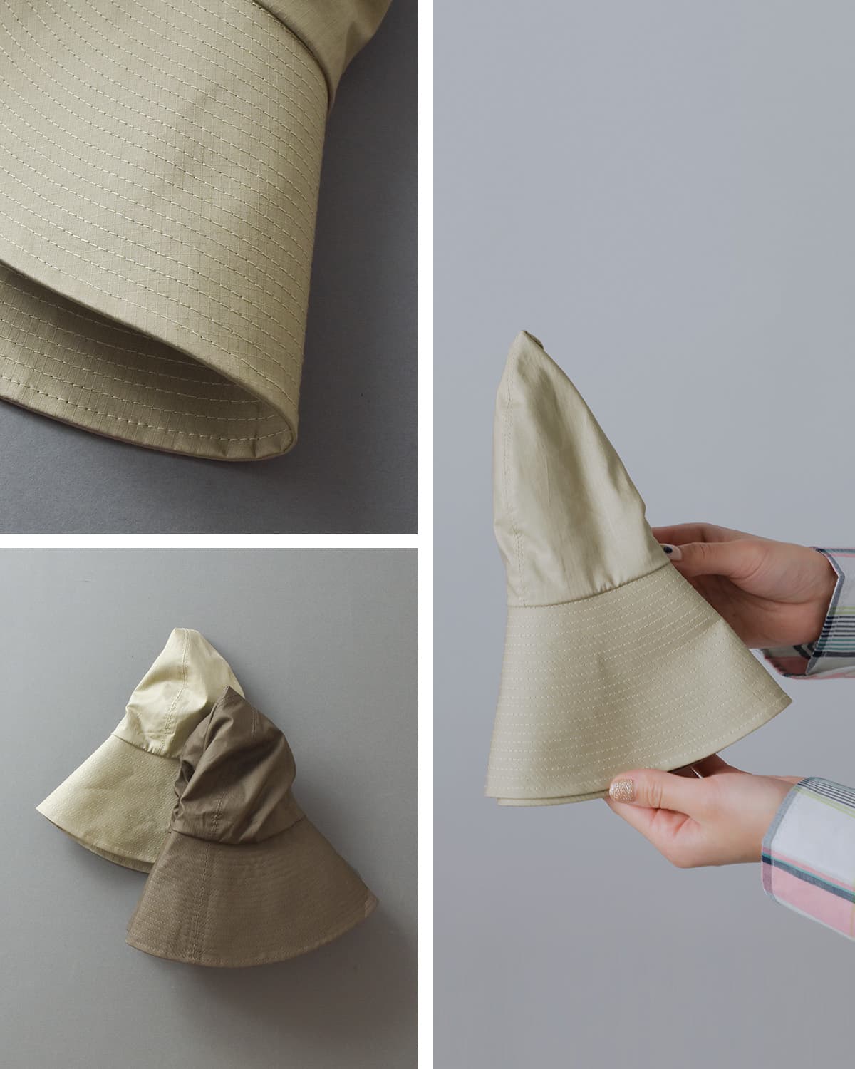 mature ha.オーガニックコットン リップストップ ガーデン ハット “ripstop garden hat” mas26-13