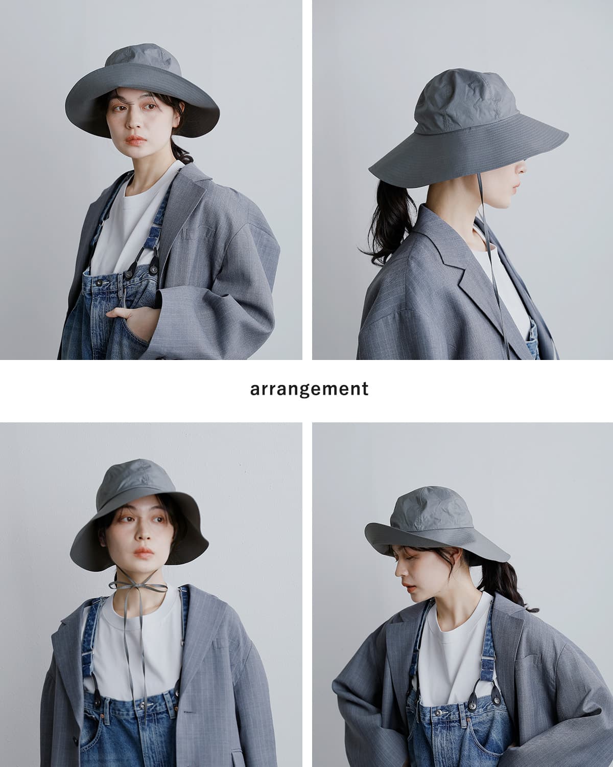 mature ha.オーガニックコットン リップストップ ガーデン ハット “ripstop garden hat” mas26-13