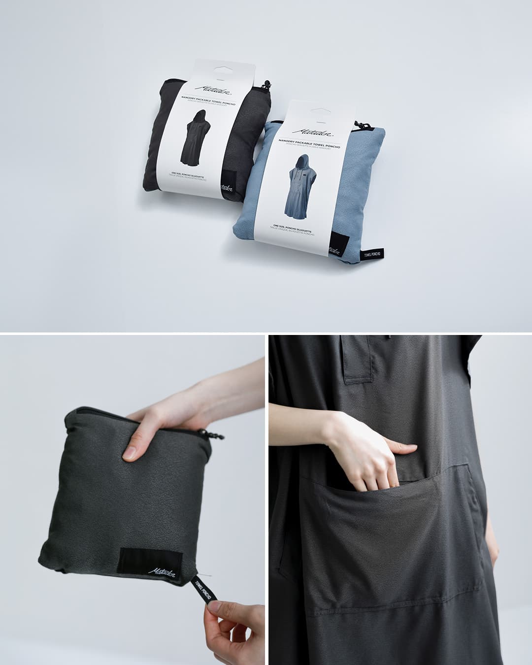 Matador(マタドール)MTD パッカブルタオルポンチョ Nanobory Packable Towel Poncho matndp001