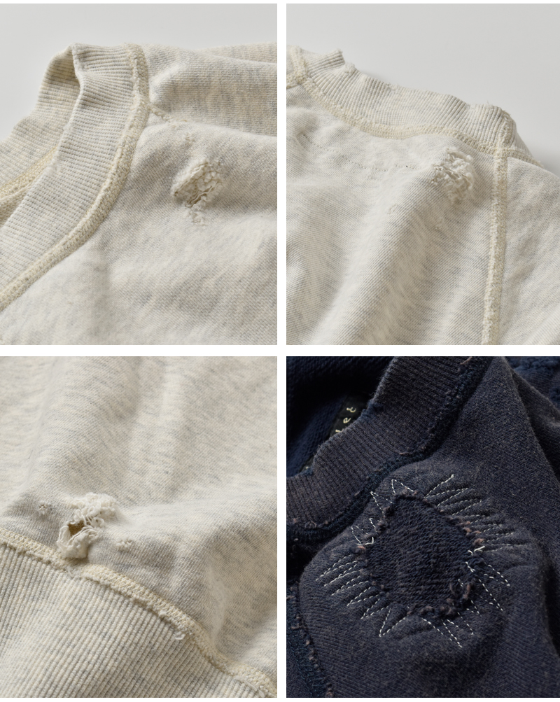 my beautiful landlet(マイ ビューティフル ランドレット)ロゴ刺繍ラグランプルオーバーmbl-wd-tp