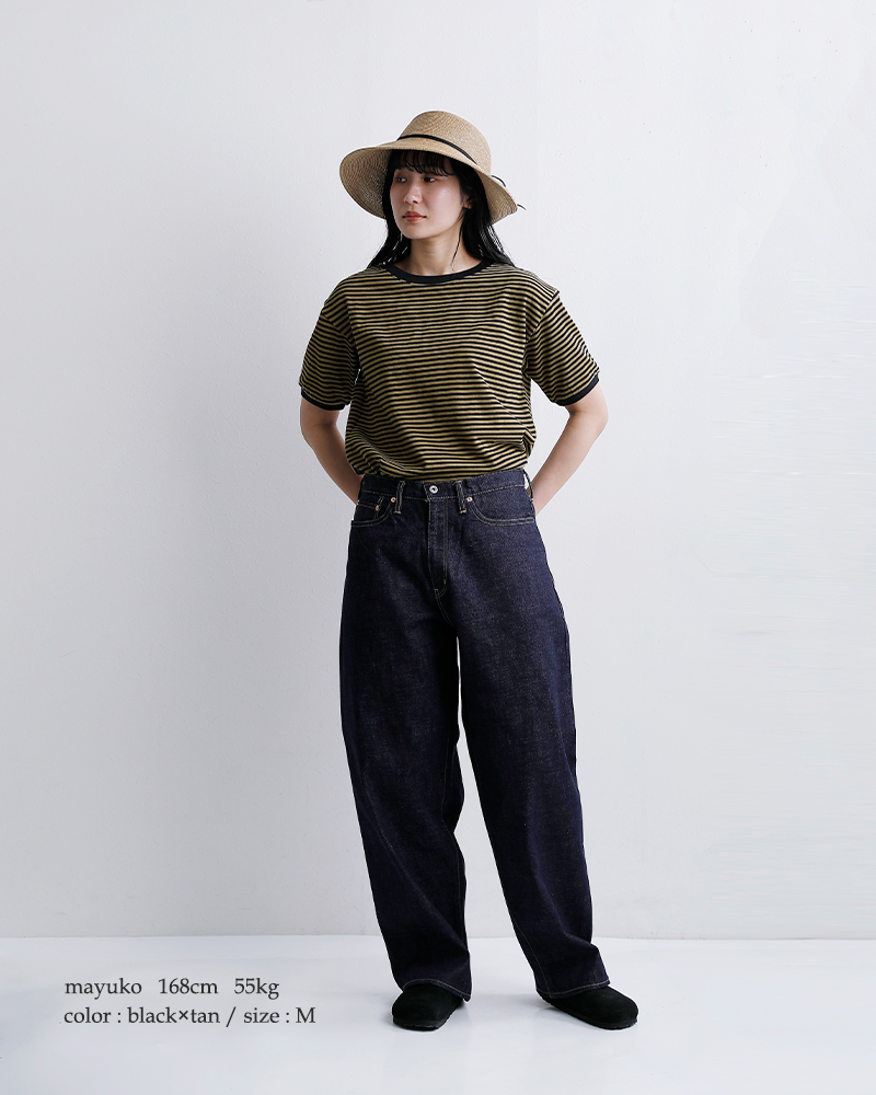 STAR AND STRIPE(スターアンドストライプ)ボーダー リンガー Tシャツ md-028