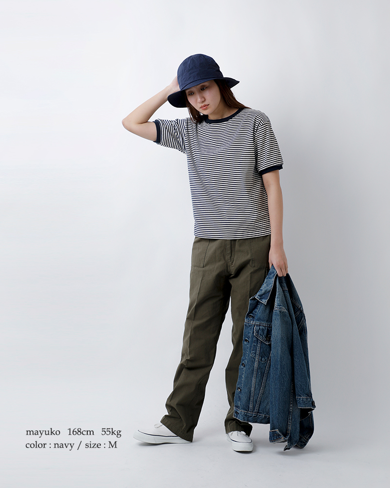 STAR AND STRIPE(スターアンドストライプ)ボーダー リンガー Tシャツ md-028