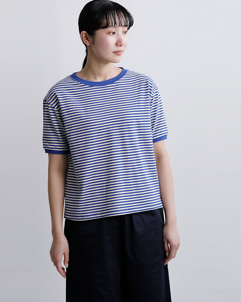 STAR AND STRIPE(スターアンドストライプ)ボーダー リンガー Tシャツ md-028