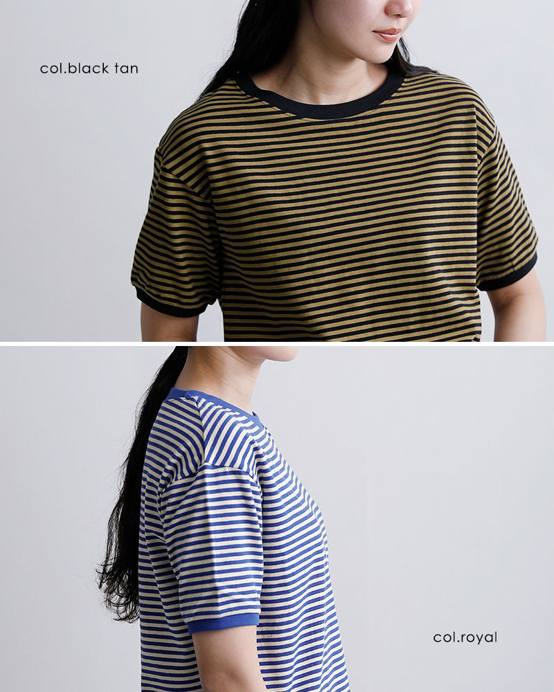 STAR AND STRIPE(スターアンドストライプ)ボーダー リンガー Tシャツ md-028