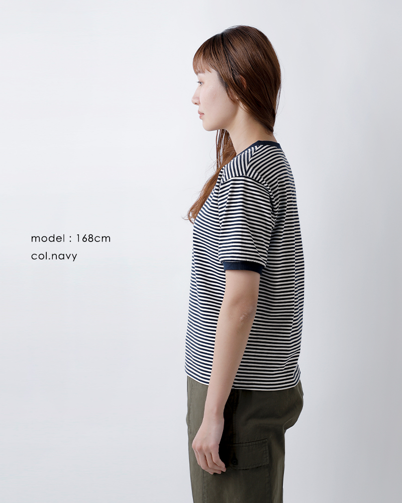 STAR AND STRIPE(スターアンドストライプ)ボーダー リンガー Tシャツ md-028