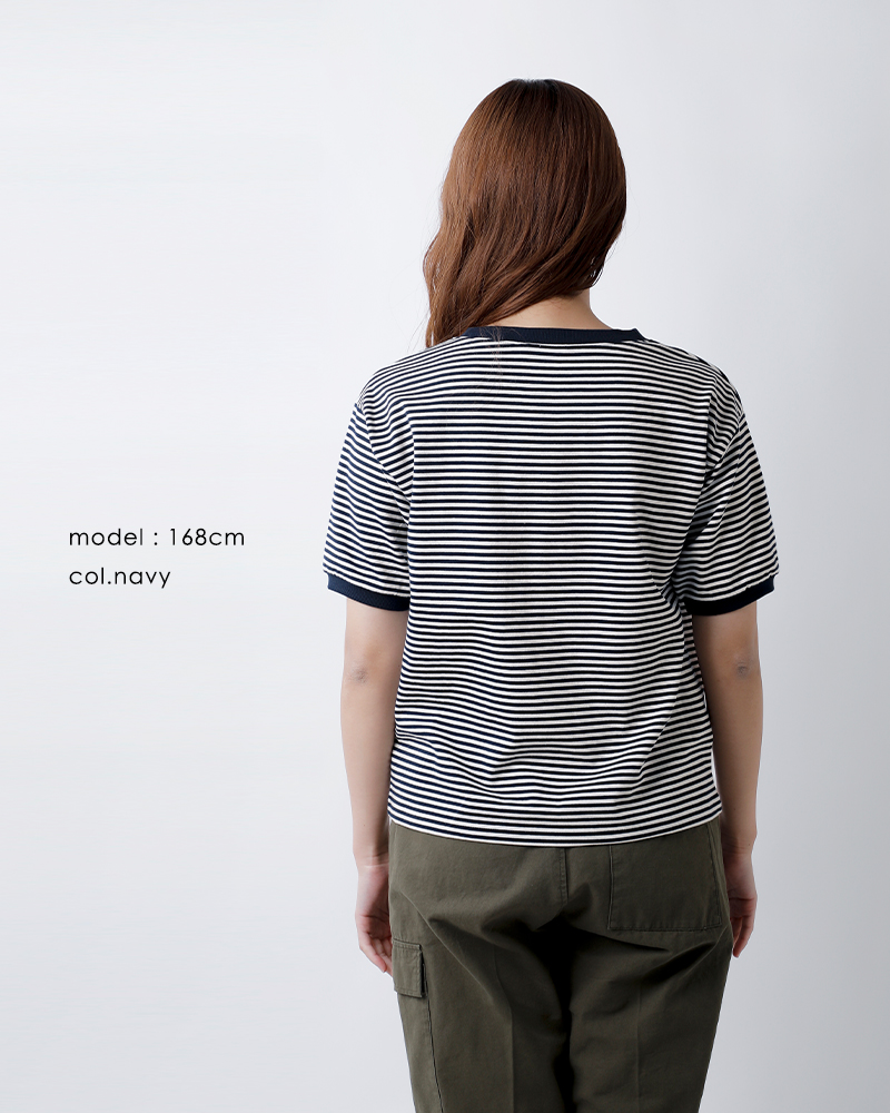 STAR AND STRIPE(スターアンドストライプ)ボーダー リンガー Tシャツ md-028