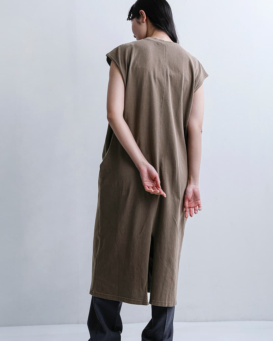 starandstripeコットン フレンチスリーブ ワンピース md-031