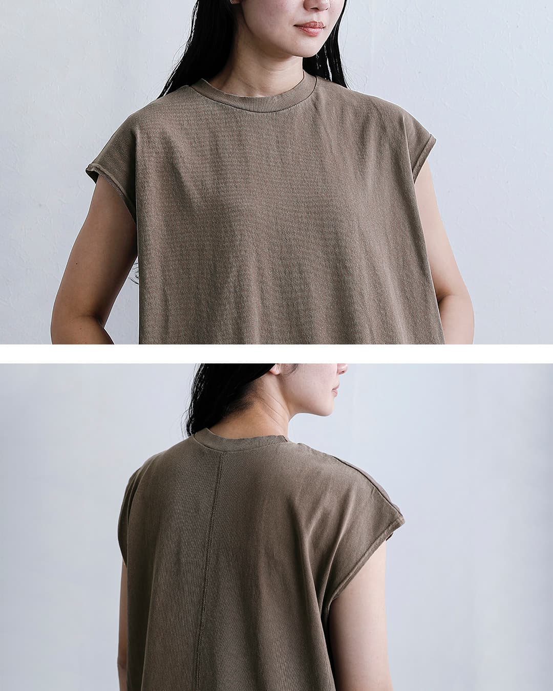 starandstripeコットン フレンチスリーブ ワンピース md-031