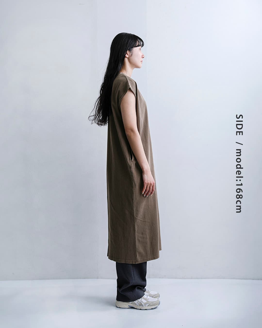 starandstripeコットン フレンチスリーブ ワンピース md-031