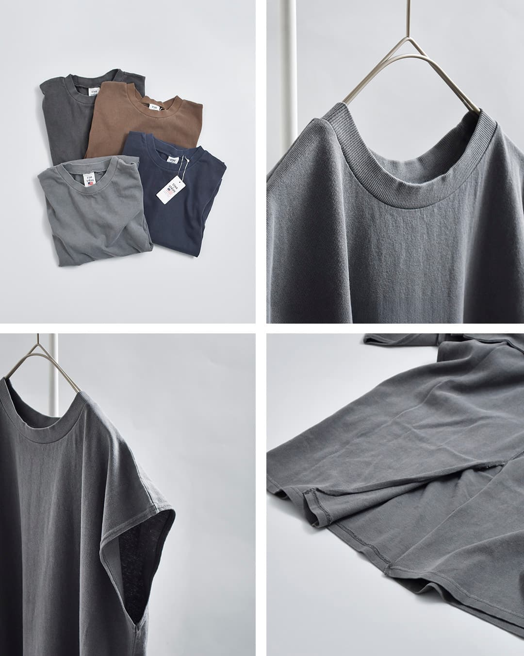 starandstripeコットン フレンチスリーブ ワンピース md-031