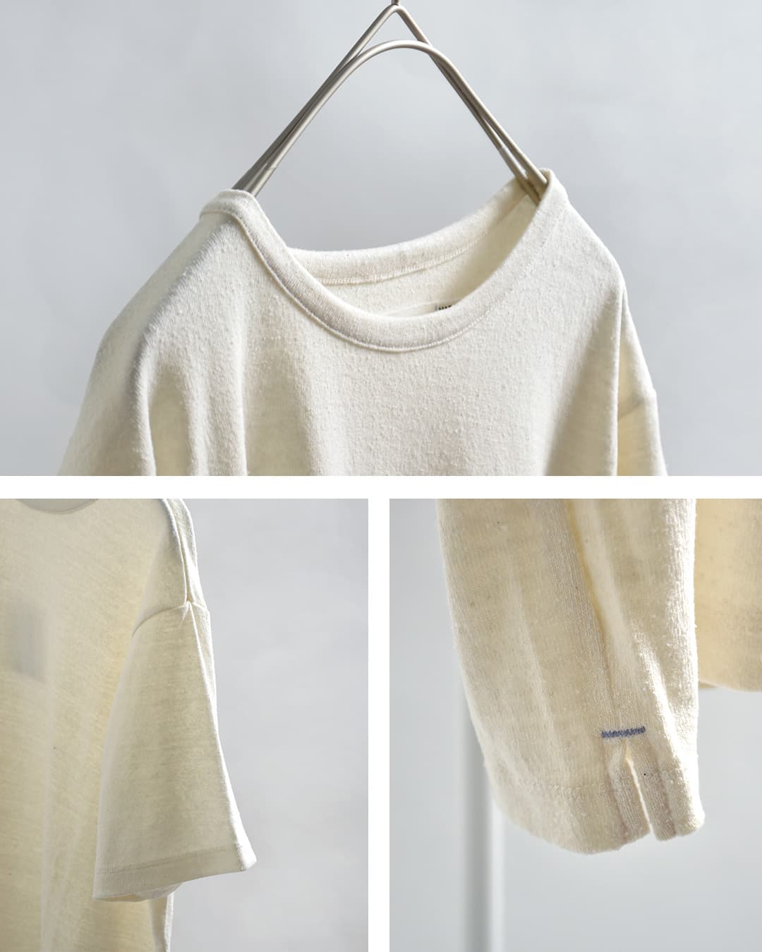 me.ウォッシャブル シルク ベーシック Tシャツ me-25411