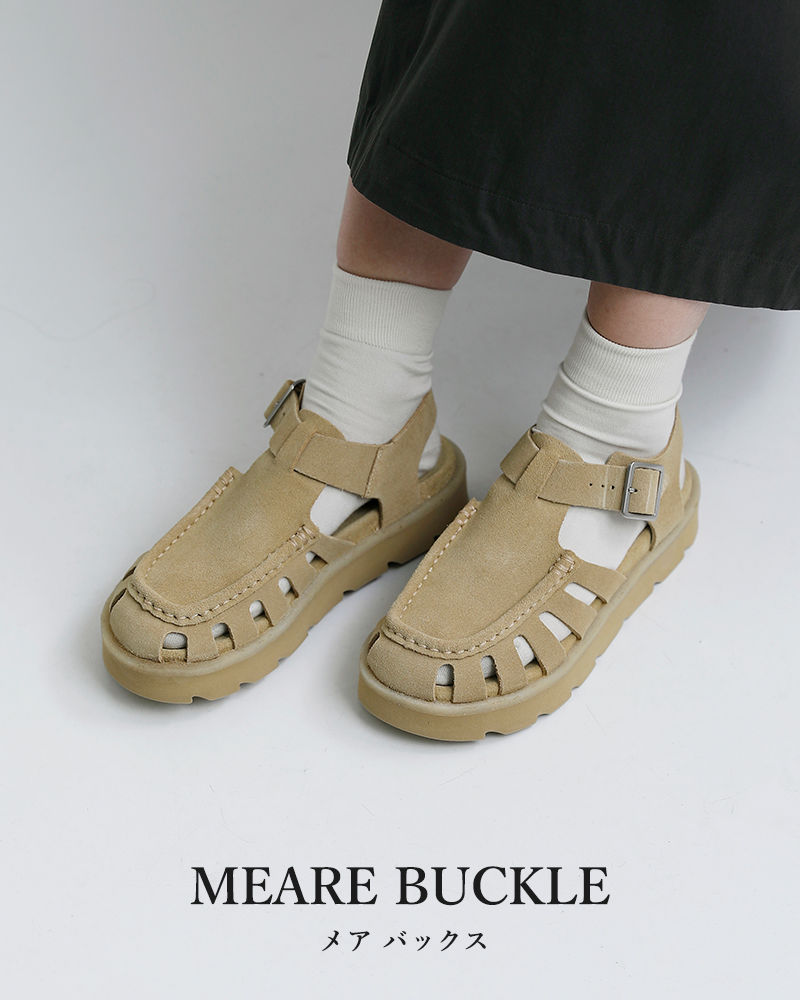 clarks(クラークス)レザー グルカサンダル meare-buckle