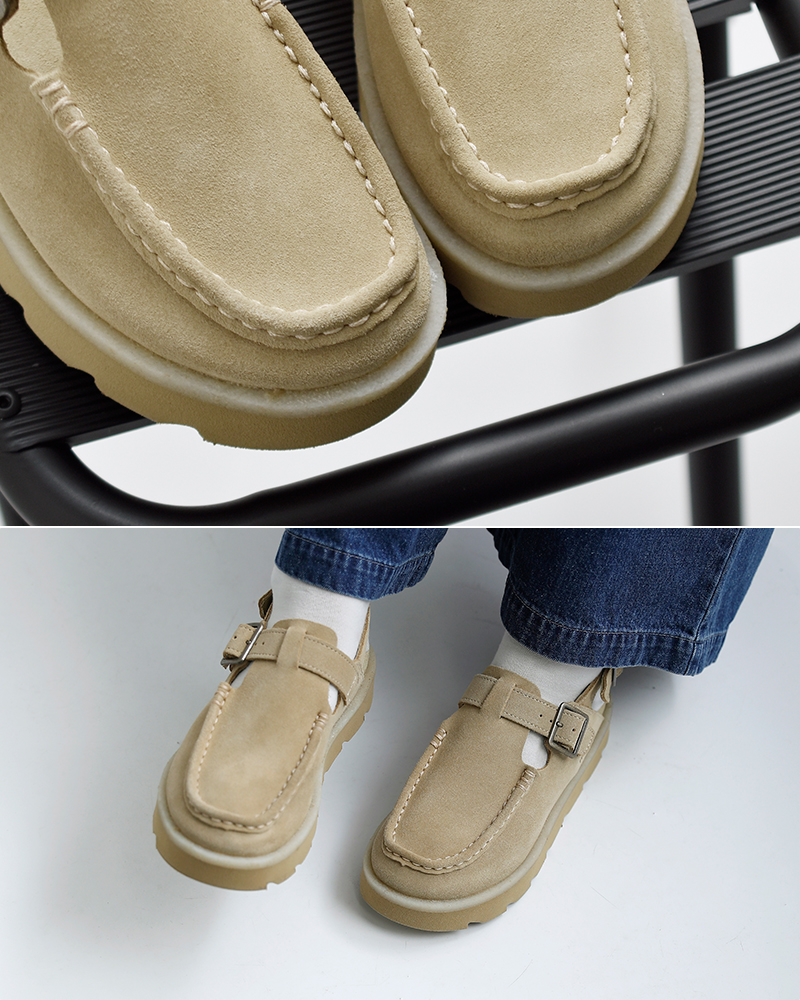 clarks(クラークス)スエード バックベルト サンダル meare-easy