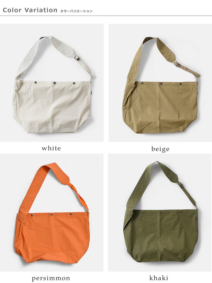 kha:ki(カーキ)撥水リップストップショルダーバッグ“SHOULDERSACK2.0”mil24hbg3036