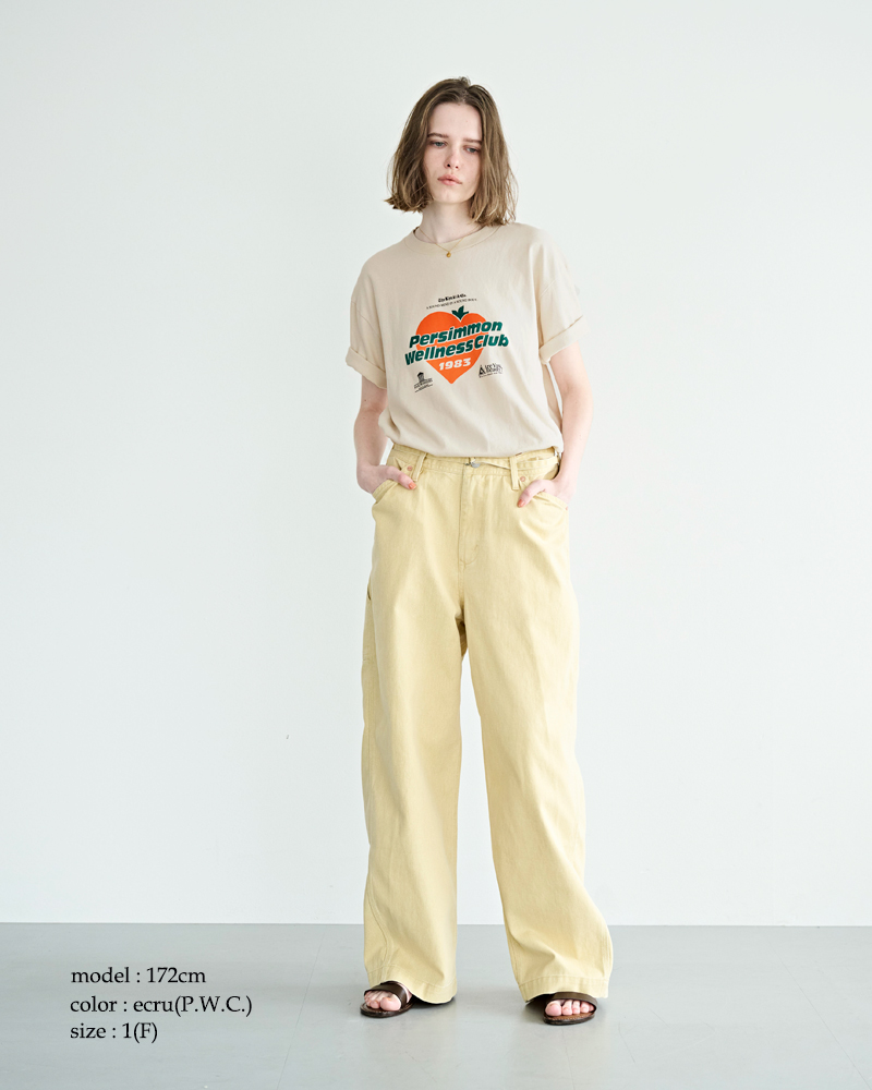 kha:ki(カーキ)コットンジャージーボックスシルエットTシャツ“BOXTEE”mil26hcs3489-90