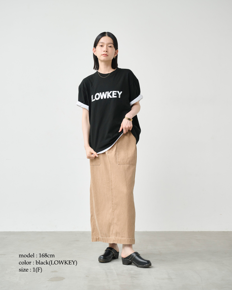 kha:ki(カーキ)コットンジャージーボックスシルエットTシャツ“BOXTEE”mil26hcs3489-90