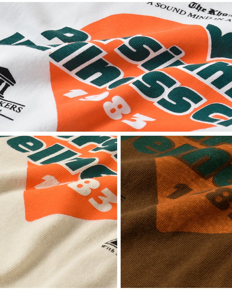 kha:ki(カーキ)コットンジャージーボックスシルエットTシャツ“BOXTEE”mil26hcs3489-90