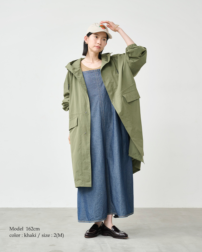kha:ki(カーキ)ライトリップストップフーデッドコート“LIGHTRIPHOODEDCOAT”mil26hjk3246