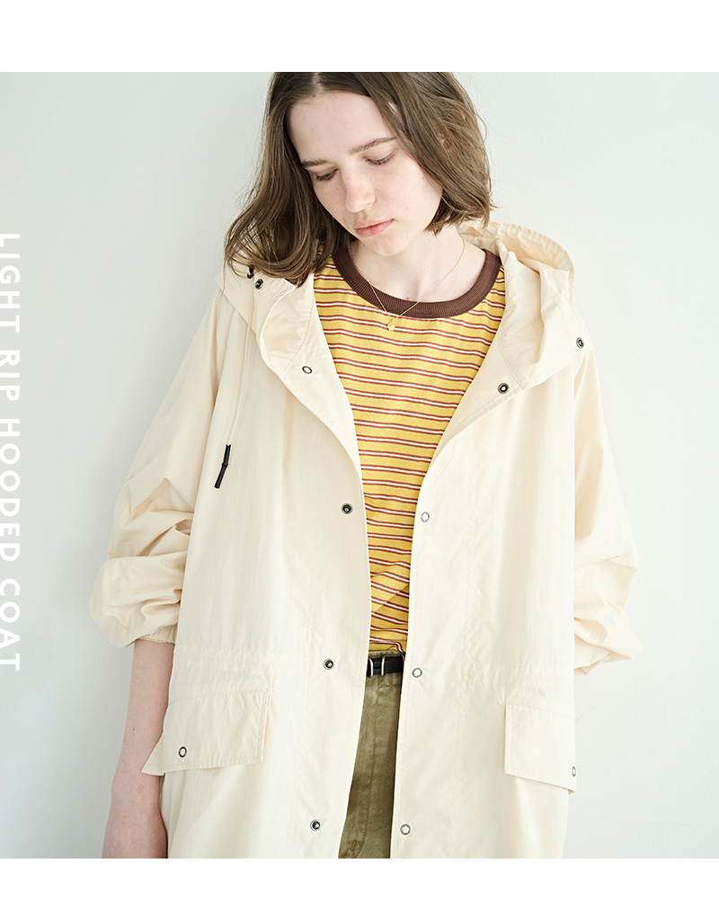 kha:ki(カーキ)ライトリップストップフーデッドコート“LIGHTRIPHOODEDCOAT”mil26hjk3246