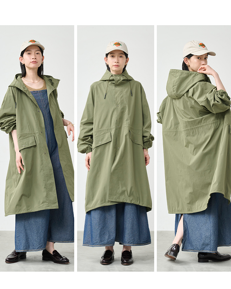 kha:ki(カーキ)ライトリップストップフーデッドコート“LIGHTRIPHOODEDCOAT”mil26hjk3246