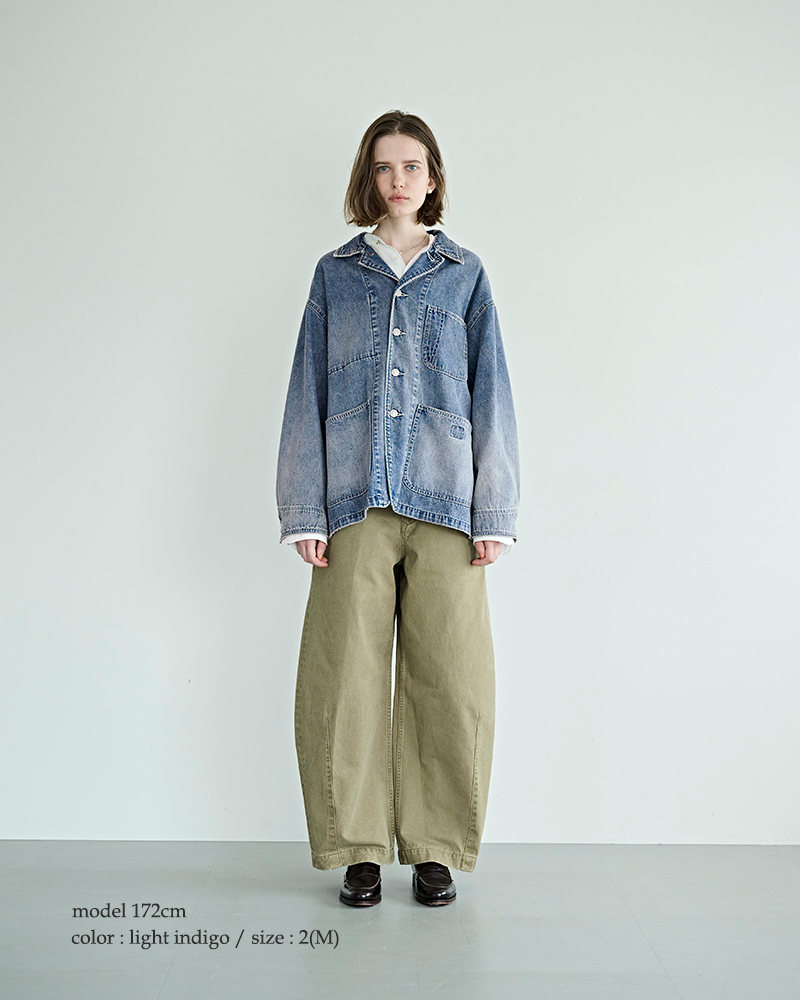 kha:ki カーキ 8ozライトルーズデニム カバーオール “LOOSE COEVERALL