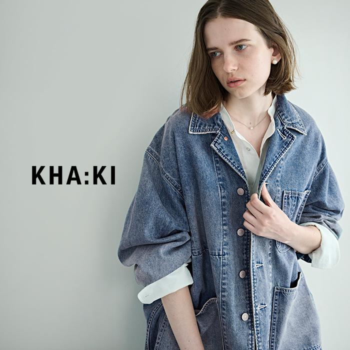 kha:ki カーキ 8ozライトルーズデニム カバーオール “LOOSE COEVERALL