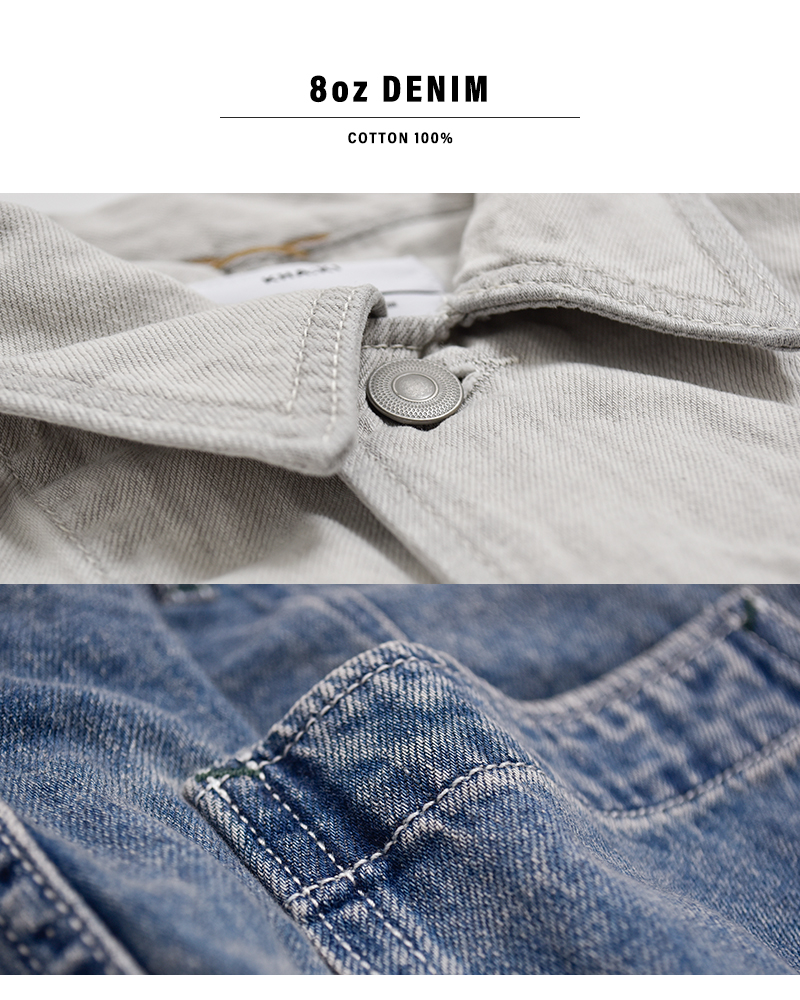 kha:ki(カーキ)8ozライトルーズデニムカバーオール“LOOSECOEVERALL”mil26hjk3248