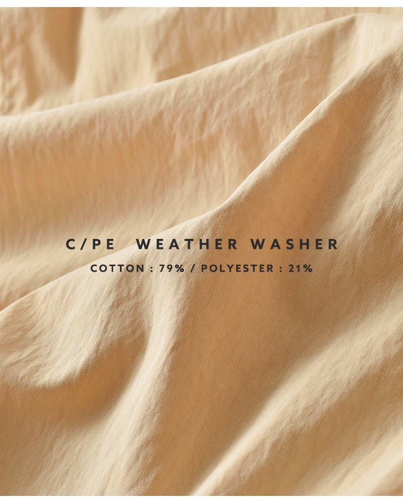 kha:ki(カーキ)ライトウェザーVネックジップアップジャンパードレス“V/NJUMPERDRESS”mil26hop3102