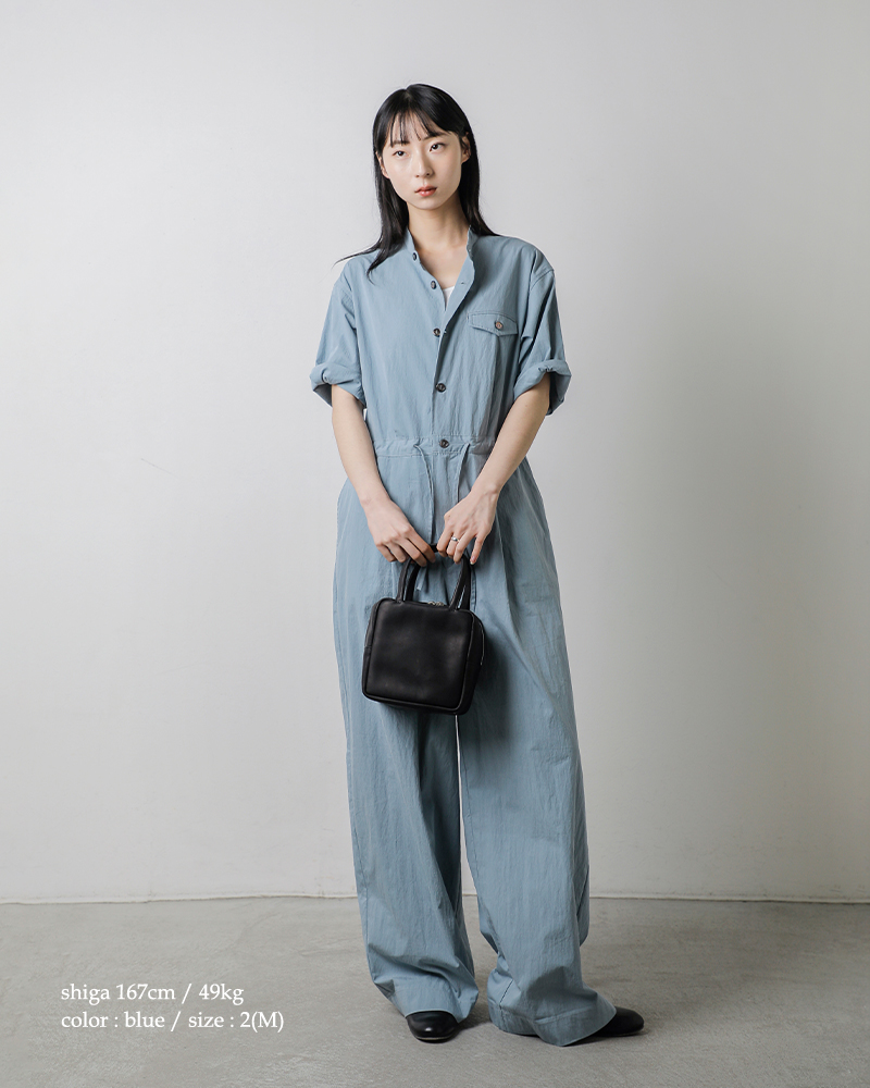 kha:ki(カーキ)ライトウェザーハーフスリーブジャンプスーツ“HALFSLEEVEJUMPSUIT”mil26hpt3247