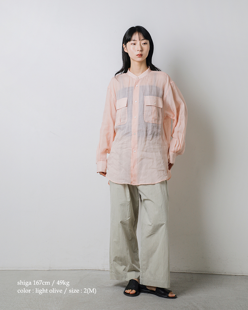 kha:ki(カーキ)ライトウェザー2タックワイドイージークックパンツ“2TUCKCOOKPANTS”mil26hpt3249