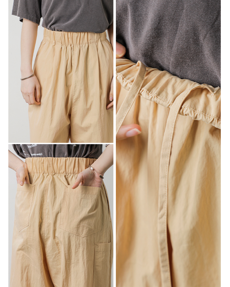 kha:ki(カーキ)ライトウェザー2タックワイドイージークックパンツ“2TUCKCOOKPANTS”mil26hpt3249