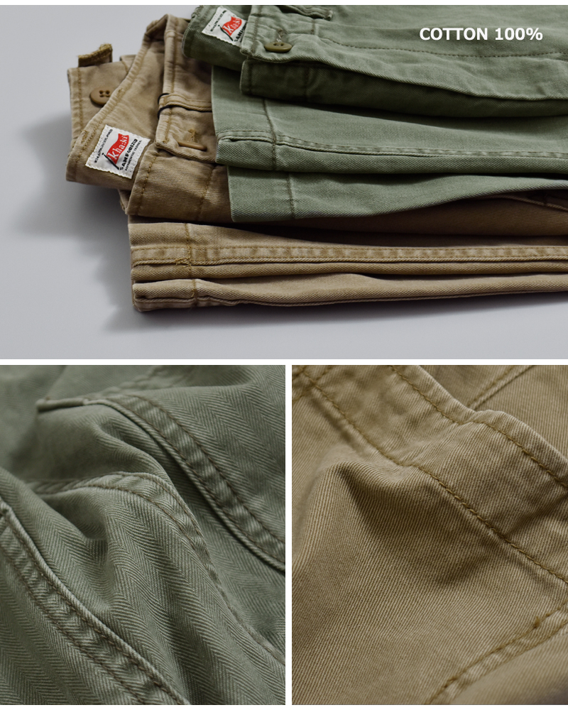 kha:ki(カーキ)コットンオーバルワイドトラウザーパンツ“OVALWIDETROUSERS”mil26hpt3250