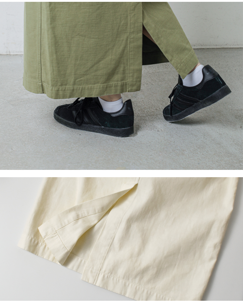 kha:ki(カーキ)ルーズバックサテンファティーグミリタリースカート“FATIGUESKIRT”mil26hsk3096