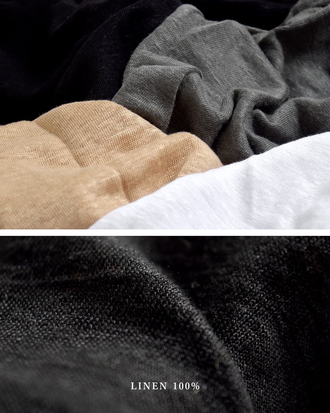 khaki(カーキ)リネン ドレープ ネック プルオーバー LINEN DRAPE NECK TOP mil26scs3493