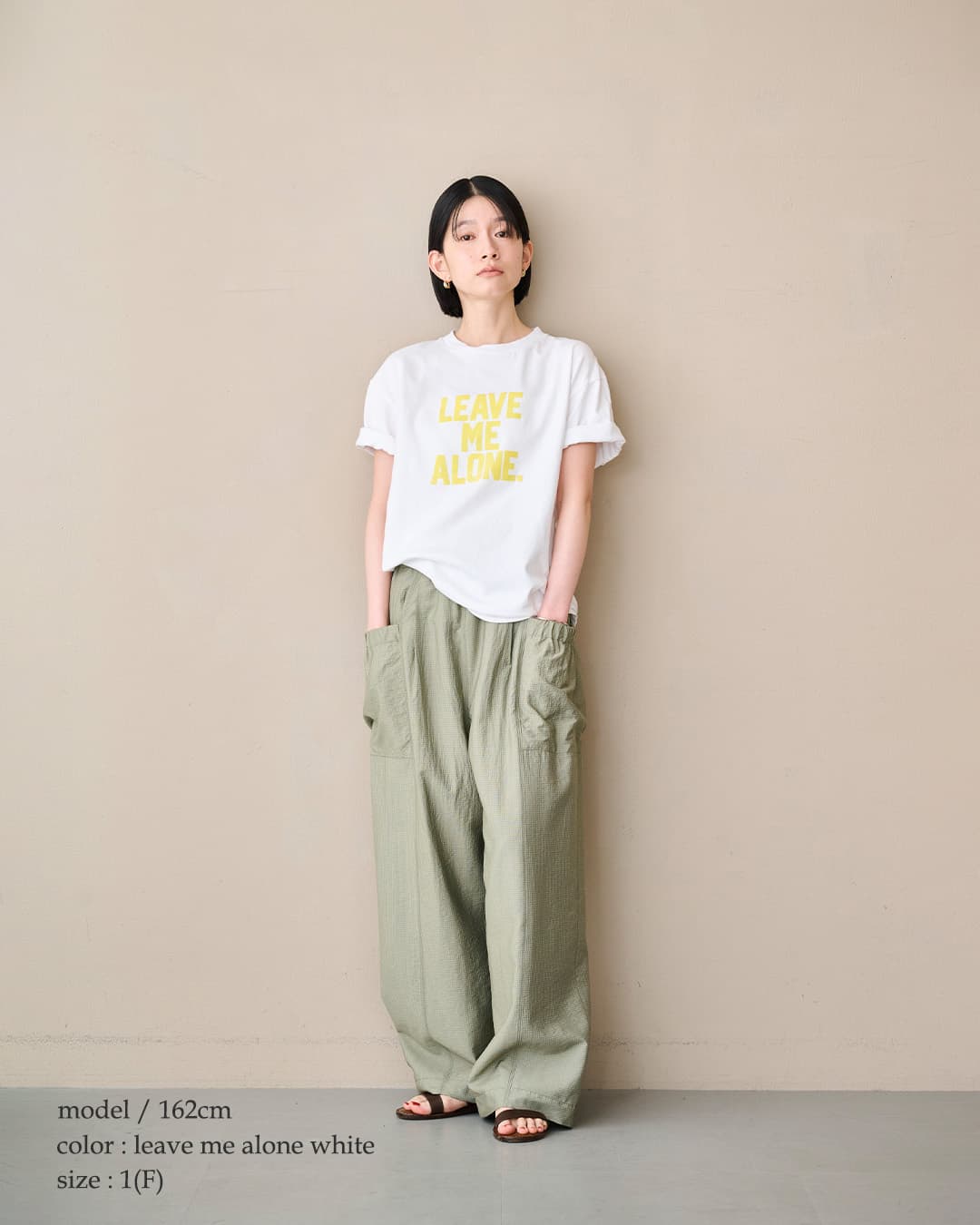 kha:kiコットン ジャージー ボックス プリント Tシャツ BOX TEE mil26scs3500-1