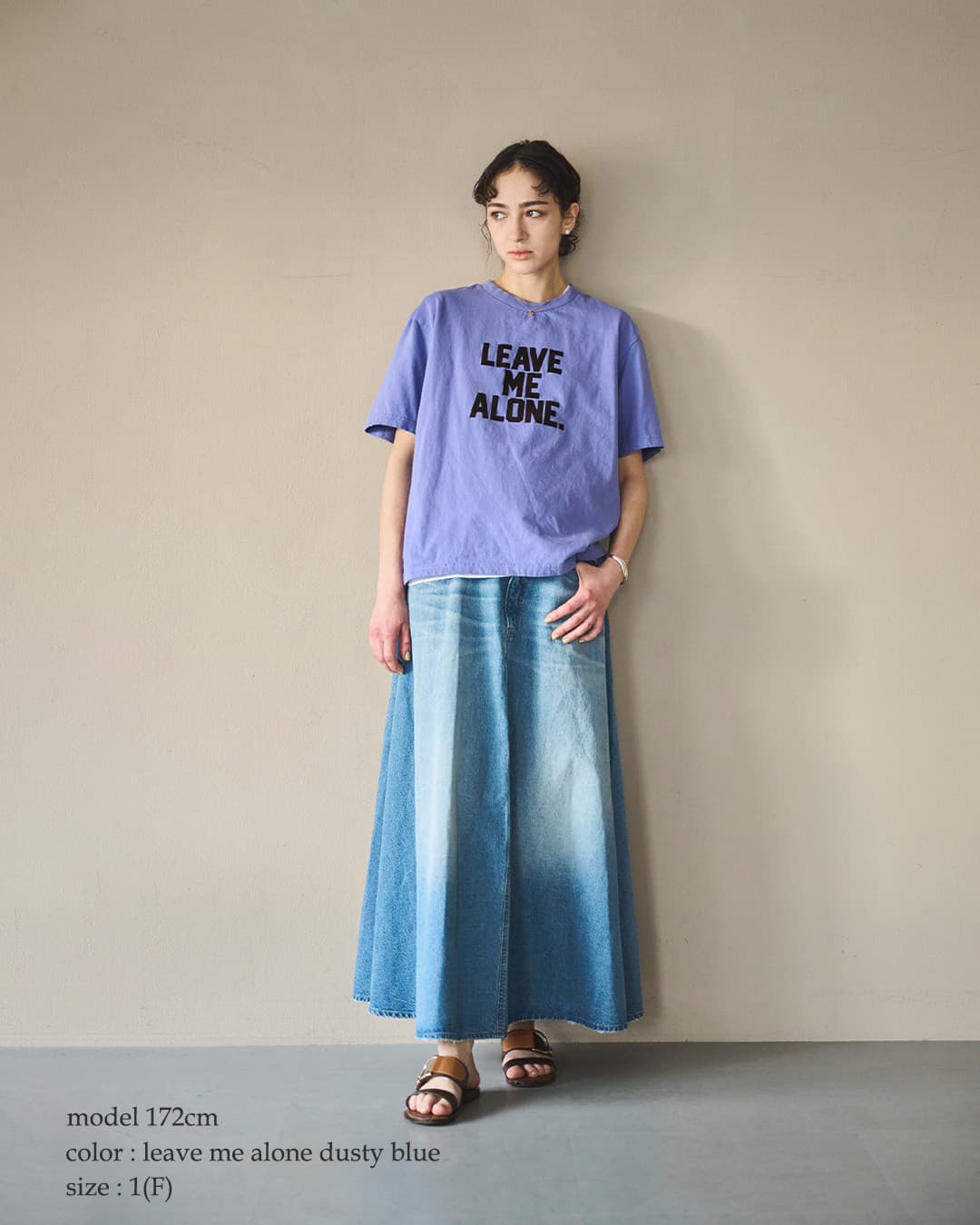 kha:kiコットン ジャージー ボックス プリント Tシャツ BOX TEE mil26scs3500-1