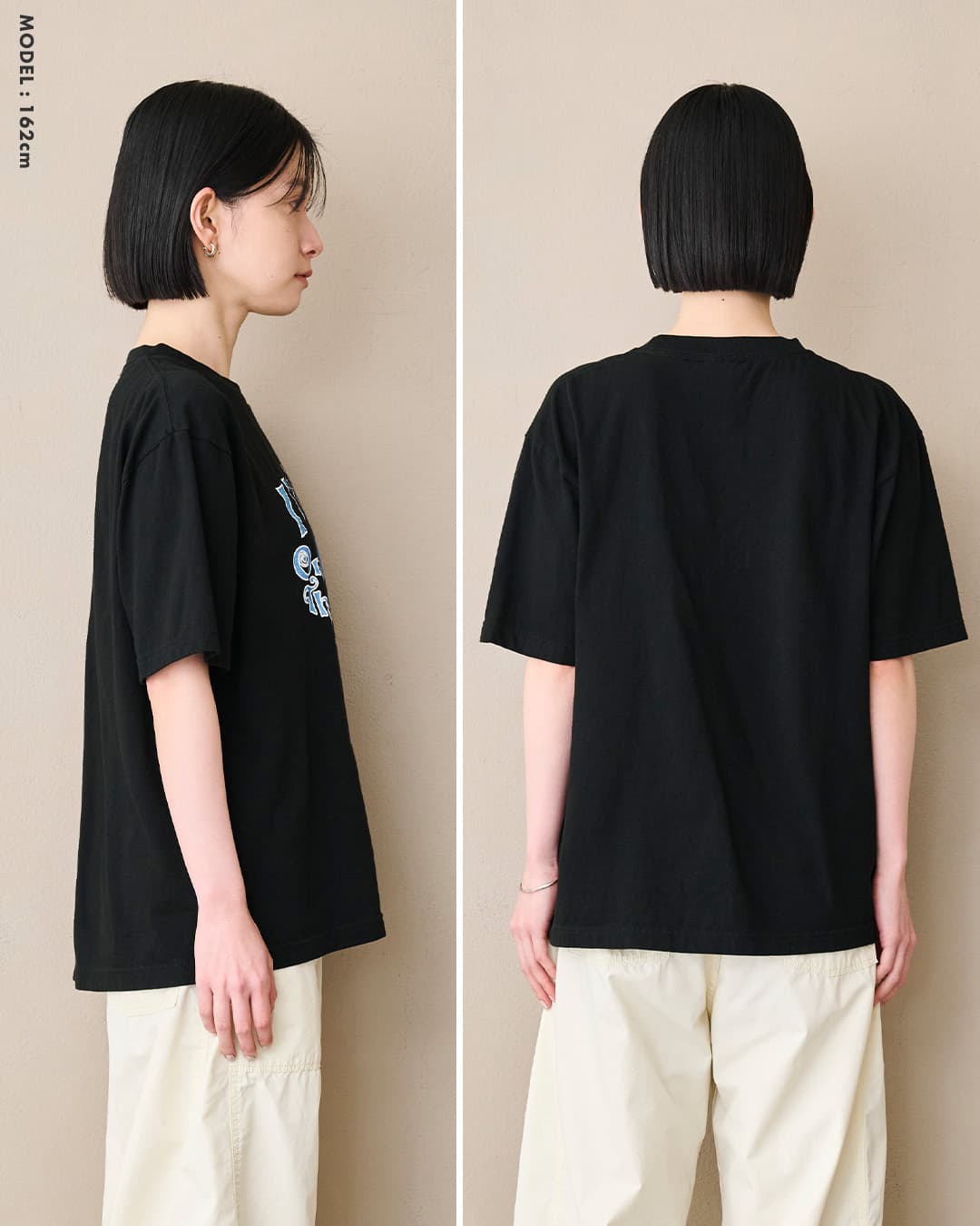 kha:kiコットン ジャージー ボックス プリント Tシャツ BOX TEE mil26scs3500-1