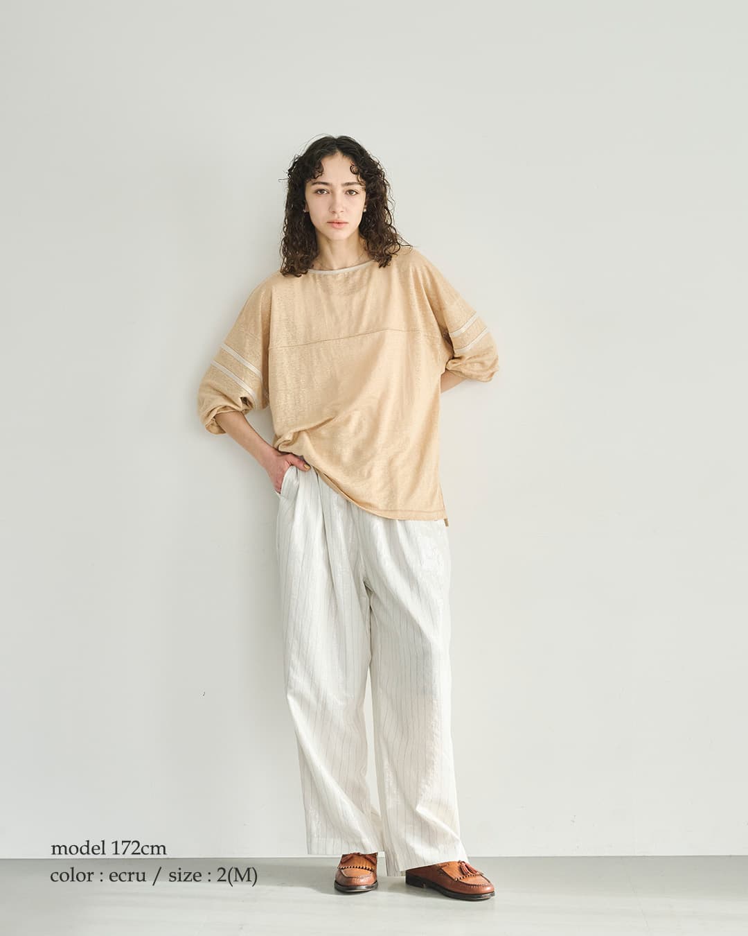 kha:kiフォイル プリント 2タック イージー パンツ FOIL PRINT 2TUCK EASY PANTS mil26spt3257