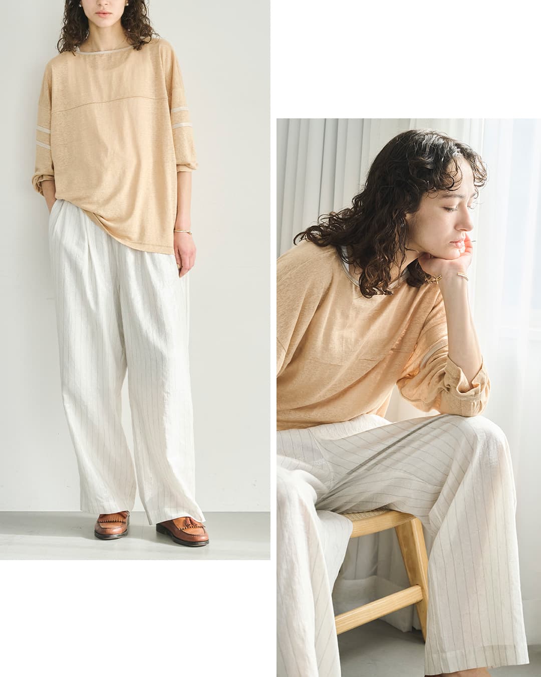 kha:kiフォイル プリント 2タック イージー パンツ FOIL PRINT 2TUCK EASY PANTS mil26spt3257