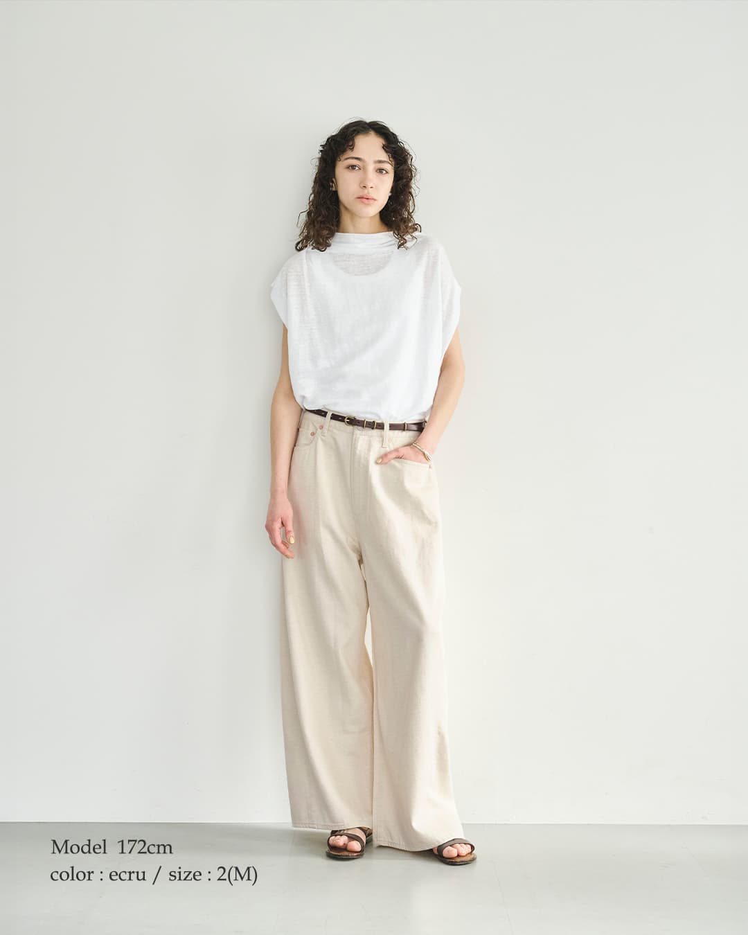 kha:ki(カーキ)8oz ライト バギー 綿麻 デニム パンツ LIGHT BAGGY DENIM PANTS mil26spt3259