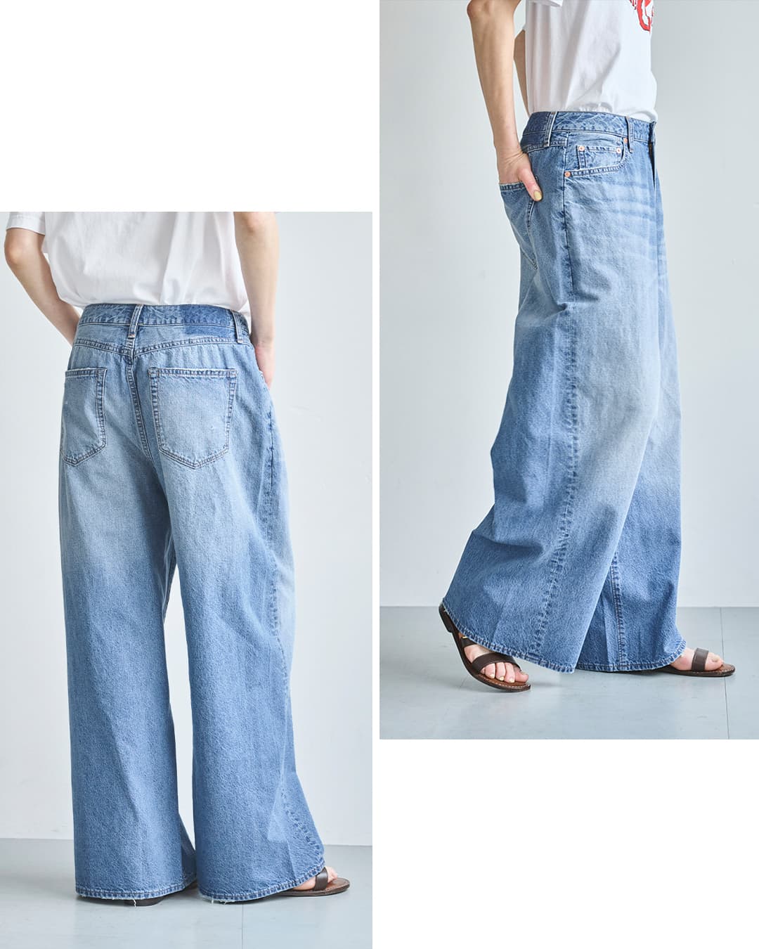 kha:ki(カーキ)8oz ライト バギー 綿麻 デニム パンツ LIGHT BAGGY DENIM PANTS mil26spt3259
