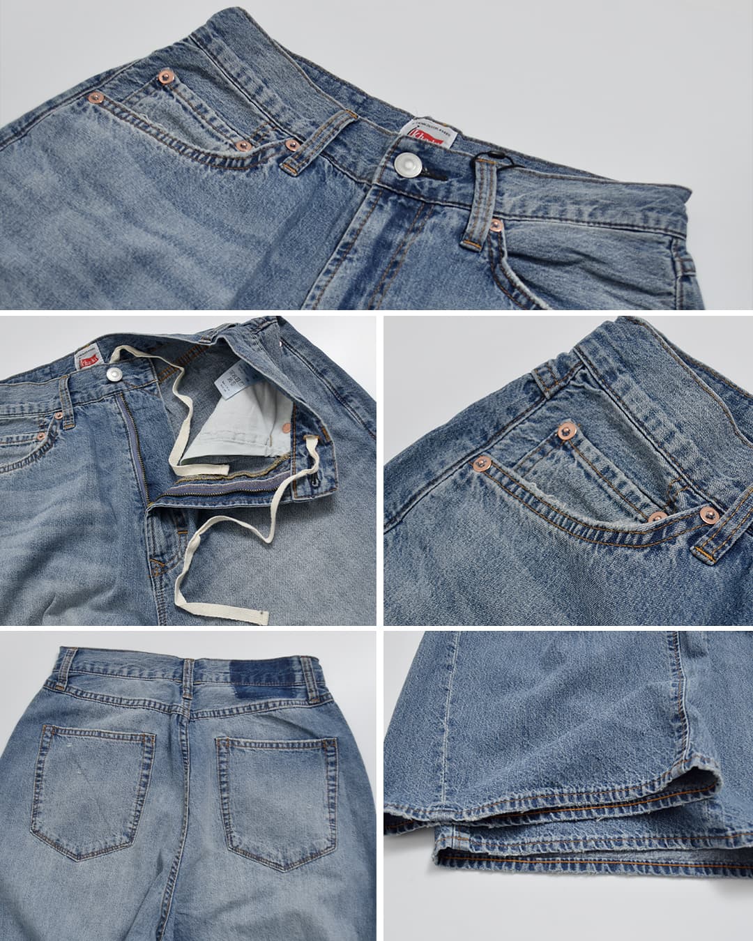kha:ki(カーキ)8oz ライト バギー 綿麻 デニム パンツ LIGHT BAGGY DENIM PANTS mil26spt3259