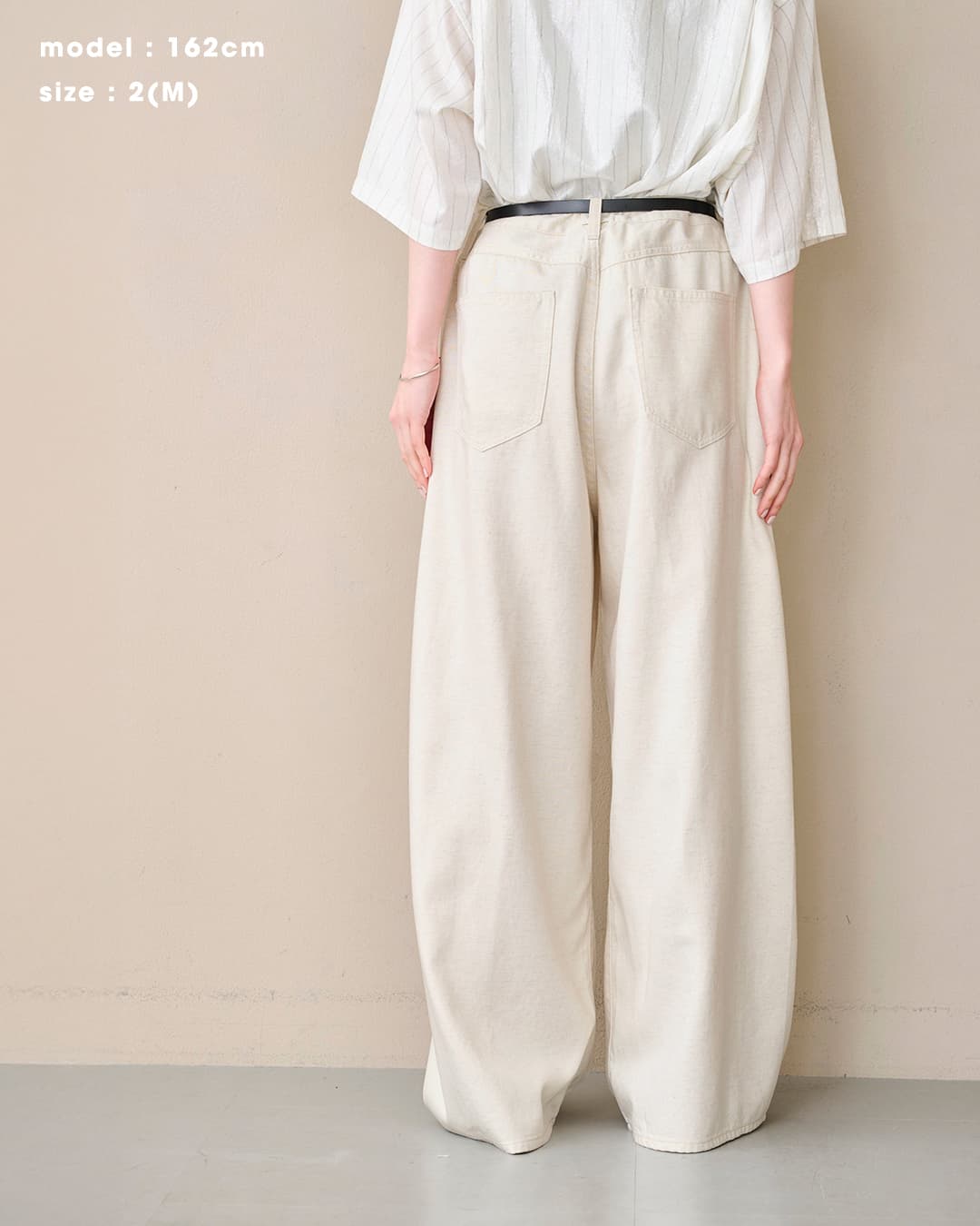 kha:ki(カーキ)8oz ライト バギー 綿麻 デニム パンツ LIGHT BAGGY DENIM PANTS mil26spt3259